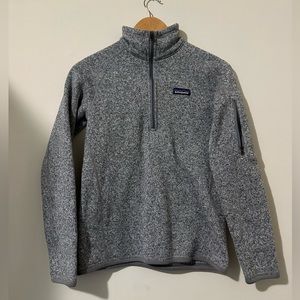 Women’s Small Patagonia Better Sweater Fleece Quarter 1/4 Zip Gray